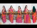 Saree Draping New Style Step By Step Unique Saree Draping Style Swati Dash