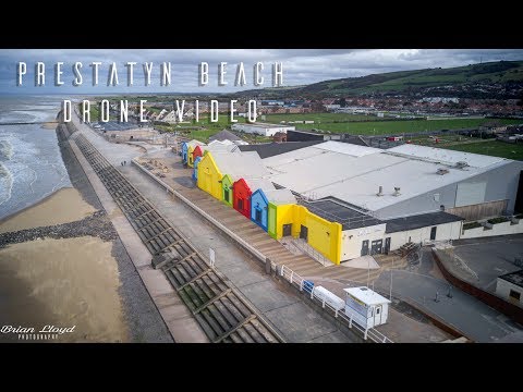 Prestatyn Beach Drone Video