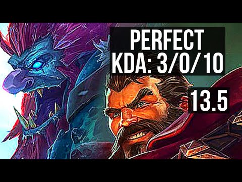 TRUNDLE vs GRAVES (JNG) | 3/0/10 | KR Diamond | 13.5