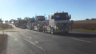 oversize load  ,3 pull 2 push, gore highway