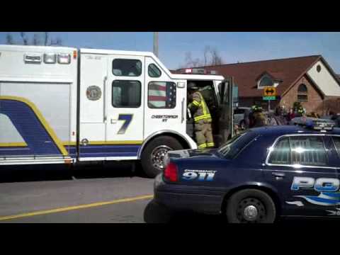 Cleveland Hill fire ,MVA  rollover 90 off ramp by Chris Robinson