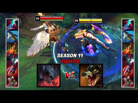 AATROX vs RENEKTON S11 FULL BUILD FIGHTS & Best Moments!