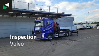 Volvo FH 540 FH 6X2 HMF 3220-K7 Crane Kran Lift-Axle Big-Axle Xenon Au fladvogn lastbil | Billede 4 - Autoline