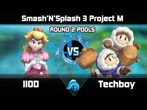 Smash n Splash 3 Project M Round 2 Pools - lloD (Peach) vs. Techboy (Ice Climbers)