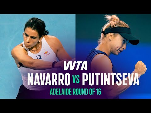 Yulia Putintseva vs. Emma Navarro | 2026 Adelaide Round of 16 | WTA Match Highlights