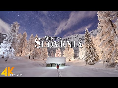 Winter Slovenia 4K Ultra HD • Winter Wonderland, Scenic Relaxation Film with Calming Music.