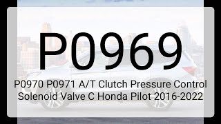 dtc p0969 quickly Fix