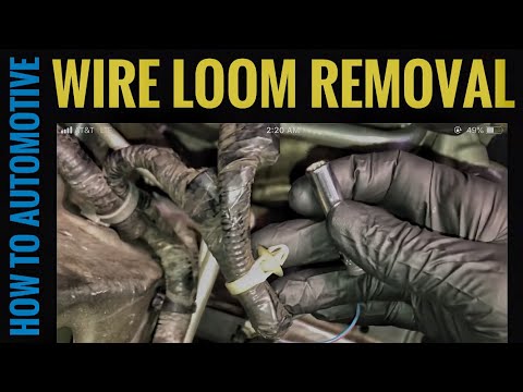Part of a video titled How To Remove Automotive Wire Loom Holders In Seconds! - YouTube