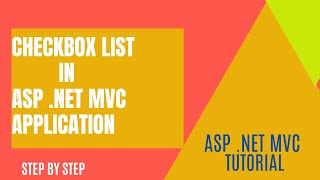 Download the video "#3 : CheckBoxList in Asp.Net MVC Application using SQL Database"