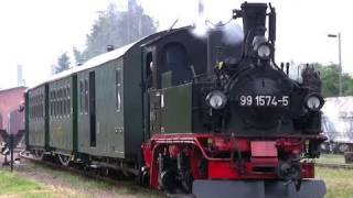 preview picture of video 'Ein Tag an der Döllnitzbahn - 2/2 - Dampflok - Steam Train - Zug'