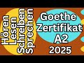 Goethe Certificate A2 Listening Reading Writing Speaking Model Test