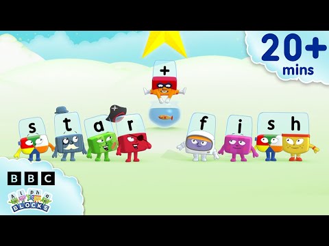 Plusman 的複合字 ✏️➕ | 兒童識讀與拼寫學習 | Alphablocks (Compound Words with Plusman ✏️➕ | Learn to Read and Spell for Kids | Alphablocks)