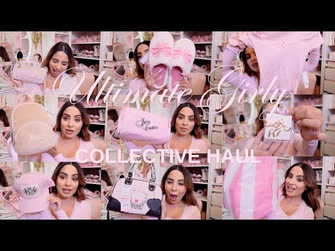 Huge Girly Collective Haul 💖Juicy Couture, Bows, & Coquette Aesthetic Finds! Tjmaxx, Burlington,Ross