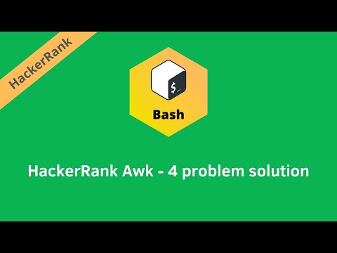Hackerrank Awk 4 Problem Solution Linux Shell Problems Solutions Programmingoneonone