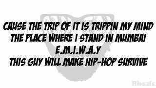 Emiway - MERA BHAI MERA BHAI (Lyrics/ Lyrics video)