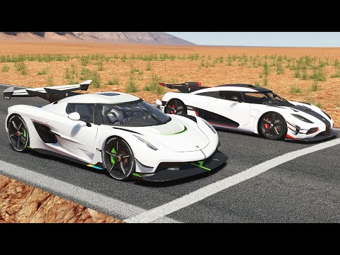 1600HP KOENIGSEGG JESKO VS 1500HP KOENIGSEGG ONE DRAG RACE