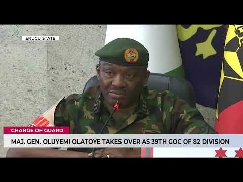 Major General Olufemi Olatoye Takes Over As 39th GOC Of 82 Division