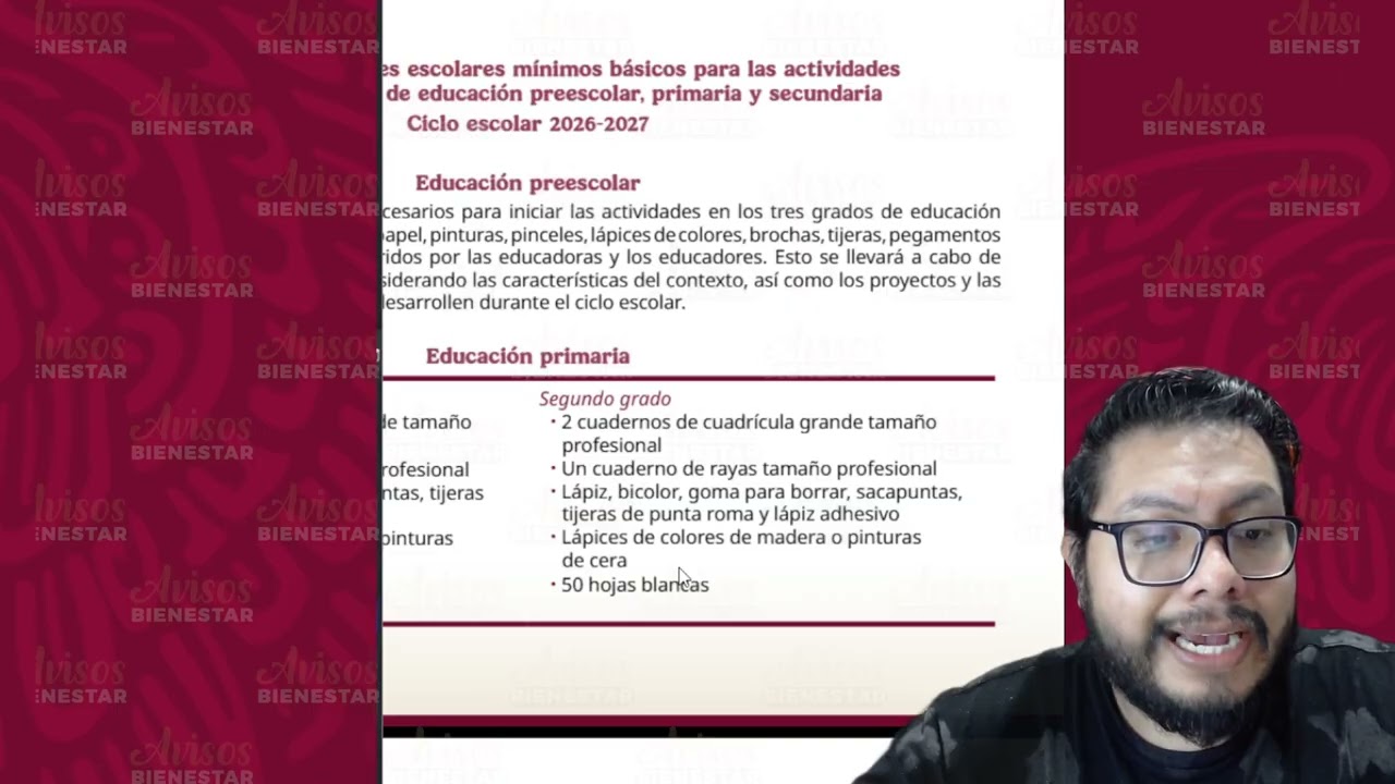 ¡PAPÁ, MAMÁ! estos son los utiles que necesita tu hija o hijo para el ciclo escolar 2026 - 2027