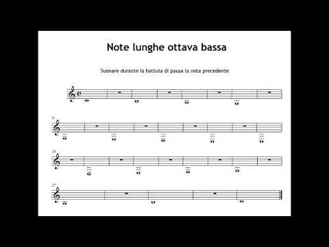 note lunge ottava bassa