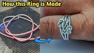 How to Make a Sterling Silver Knot Ring/Handmade ring/jewelry making