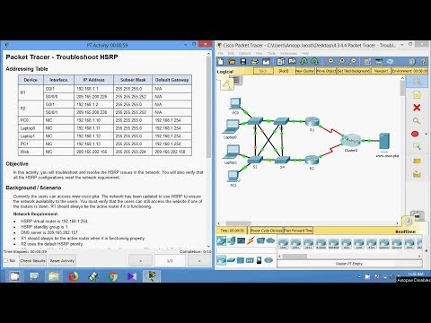 4.3.4.4 Packet Tracer – Fehlerbehebung bei HSRP