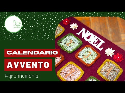 Calendario dell' Avvento all'uncinetto