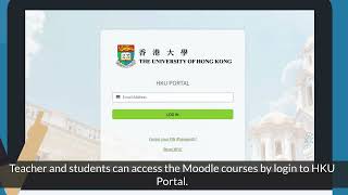 Moodle - E Learning Platform for HKU Staff