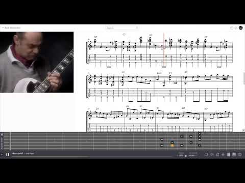 Joe Pass: Blues in G7 - transcribed from "Jazz lines"