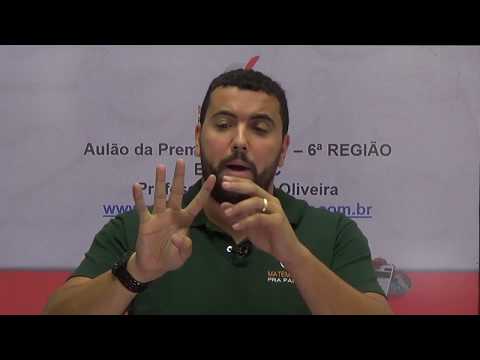 Aulão da Premonição TRT - 6ª REGIÃO - Revisão Final de Raciocínio Lógico Matemático - Banca FCC.