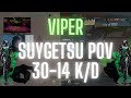 NAVI Suygetsu POV Viper on Split 30-14 K/D (VALORANT Pro POV)