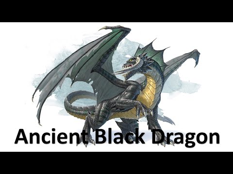 072 - Ancient Black Dragon 3D Printed D&D Mini Time Lapse