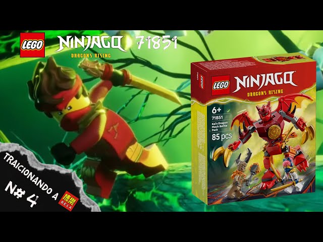 Vídeo relacionado con LEGO Ninjago Pack de Combate: Meca Dragón de Kai - Figura de Dragón, 3 Minifiguras y Catanas de Juguete - Regalo de Cumpleaños para Niños de 6+ Años y Fans de la Serie - 71851