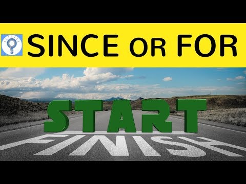 since or for? - What's the difference? | English Grammar 2