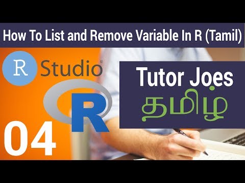 How To List and Remove variable In R Tamil