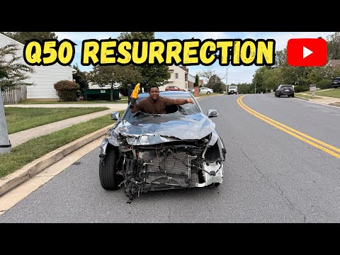 I BOUGHT A CRASHED DAMAGE INFINITI Q50 AND GIVE IT A NEW LIFE !!