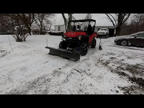 Unbox, Install, Use. KFI 72'' UTV plow