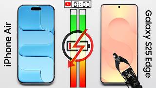 Apple iPhone Air vs. Samsung Galaxy S25 Edge Battery Test
