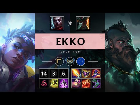 Ekko Top vs Gangplank - EUW Challenger Patch 25.13