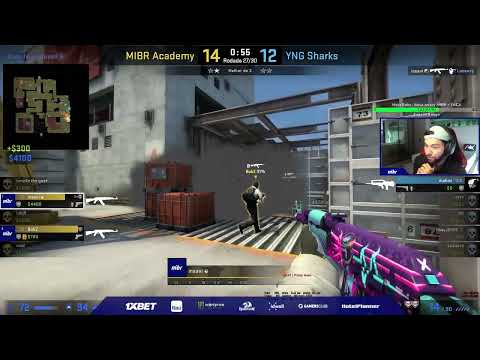 Que round MIBR Academy Vs YNG SHARKS