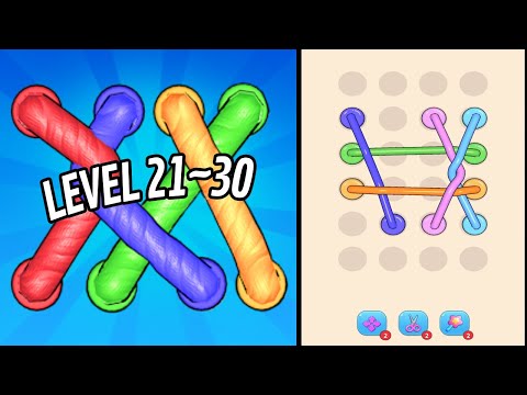 TANGLE ROPE 3D Level 21~30 Gameplay Walkthrough - YouTube