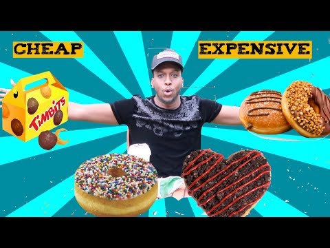 Cheap vs Expensive *Taste Test* Doughnuts!  *WickedTube*