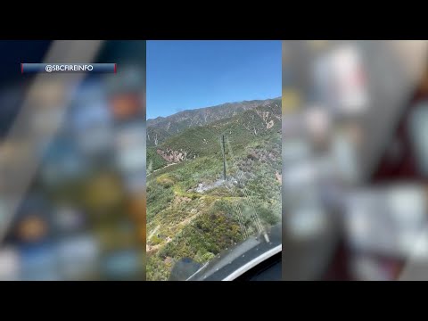 A small fire brought out a big response in the Carpinteria hills