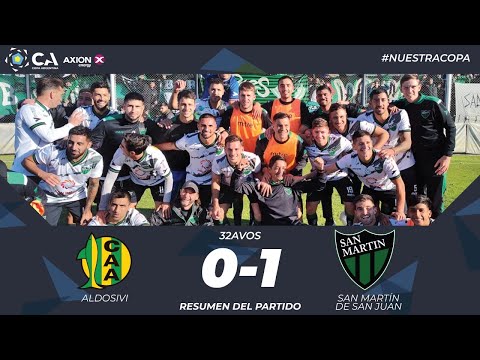 32avos: Aldosivi 0 - San Martín (SJ) 1
