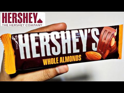 HERSHEY'S Whole Almonds Chocolate Bar 40g | Ingredients/Recipe, Taste, Price | Hershey's Almond🍫🤤😋?