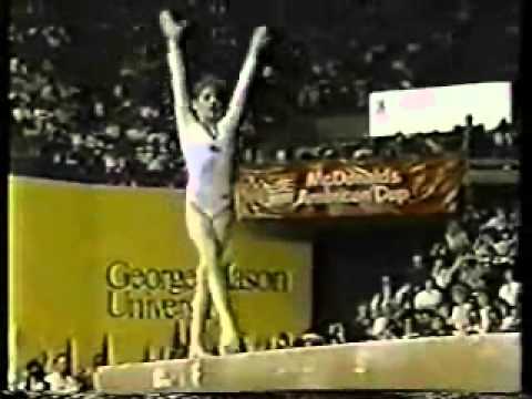 chelle stack 1988 american cup balance beam