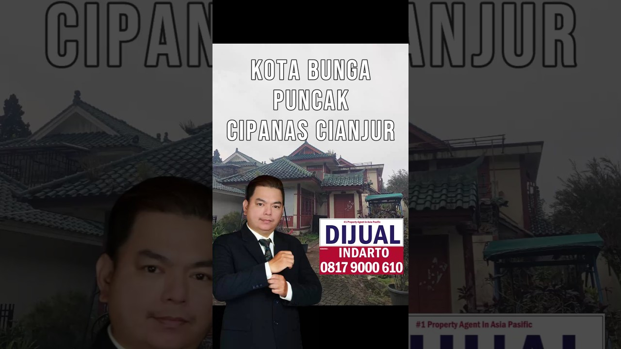 For Sale Villa Sejuk Asri LT 247m² LB 120m² di Villa Kota Bunga Cipanas Puncak Cianjur ,