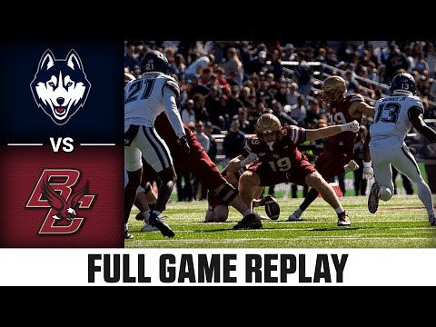 UConn vs Boston College Full Game Replay | 2025 ACC Football