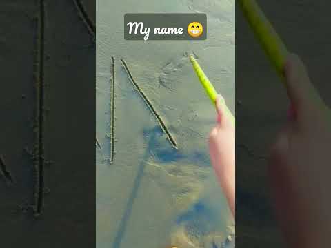 At beach ⛱️ my name 💟 # Anushree Warudkar