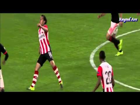 Maxime Lestienne (PSV) vs Manchester United. (UCL 2014/15)
