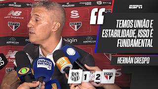 CRESPO PEDE RESPEITO AO CAMPEONATO PAULISTA E CELEBRA CLASSIFICAÇÃO DO SÃO PAULO